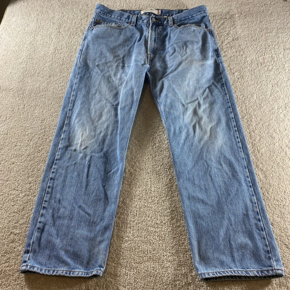 Levi's 505 Regular Fit Jeans Mens 38x29 Blue Straight‎ Leg Denim